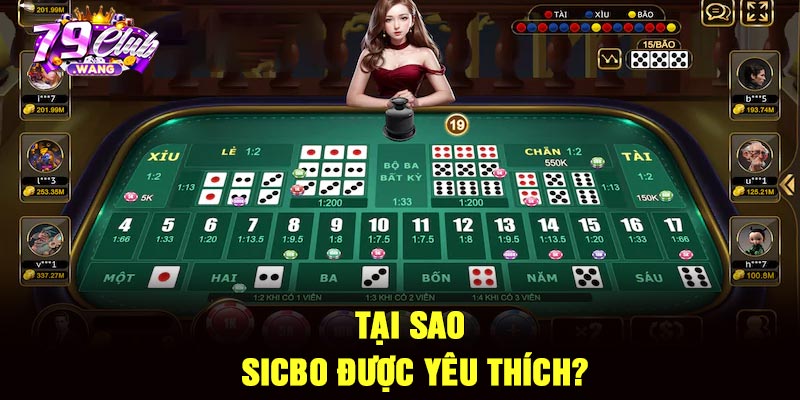 Tại sao sicbo được yêu thích?